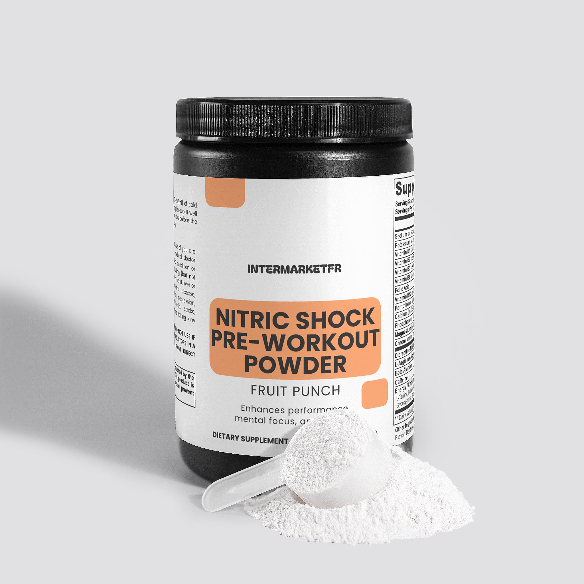 Nitric Shock Pre-Workout Powder (Fruit Punch)